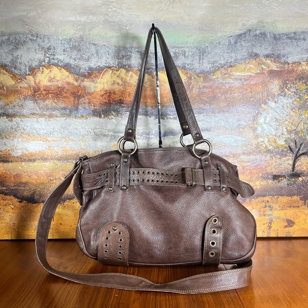 Madi Pelletteria Brown Leather Bag Great Condition
